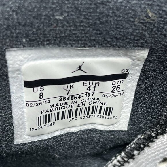 Nike Air Jordan 6 Retro Sports Casual Sneakers Men's Size 8 White Blue - Picture 12 of 12